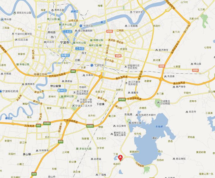宁波市鄞州富华塑料包装材料厂地图图示